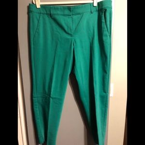 Modern Green Ankle Pant Lane Bryant Size 16